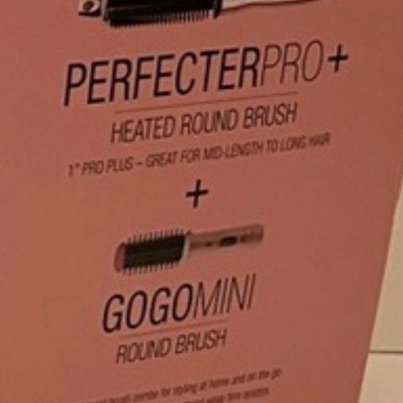 Calista Perfecter Pro Heated Round Brush with GoGo Mini Tool 1” Rose Gold - Picture 8 of 8